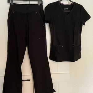 Healing Hands Purple Label Scrub Set - XS - Black